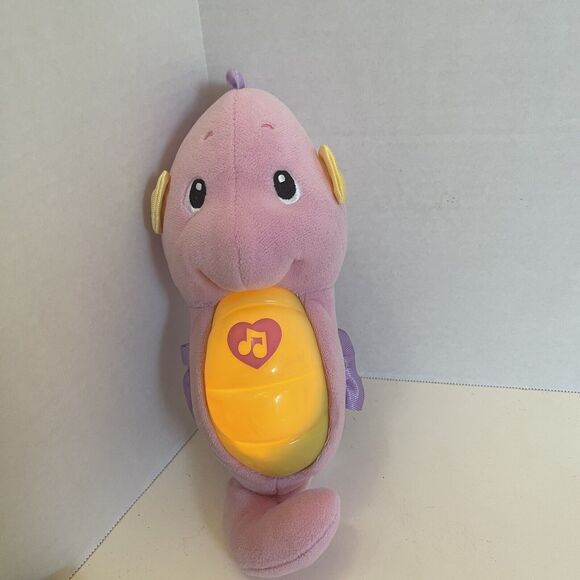 Fisher-Price Soothe & Glow Plush Pink Seahorse Tummy Lights Up Plays Music 2012 - Picture 6 of 6